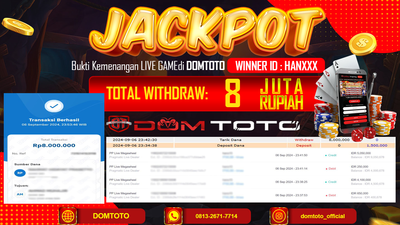 JACKPOT LIVE GAME PP LIVE MEGAWHEEL 06 SEPTEMBER 2024